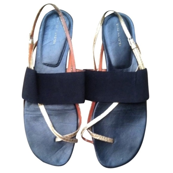 dries van noten gold sandals